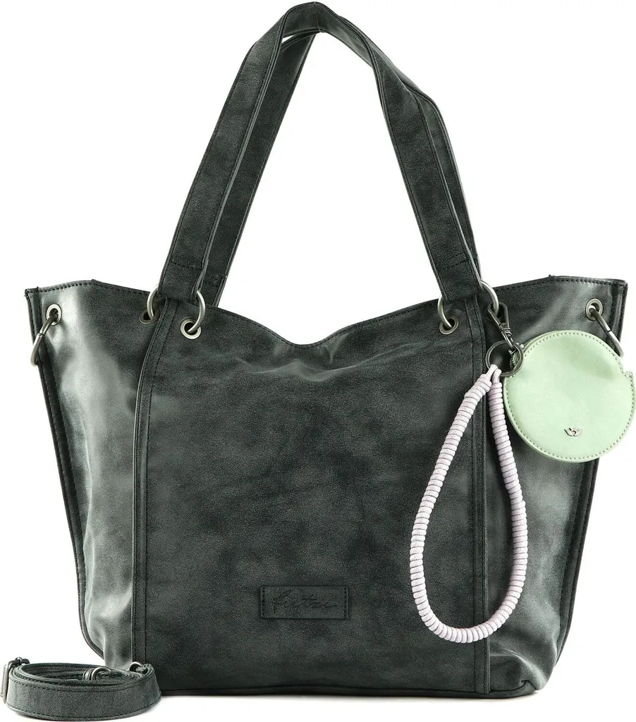 Fritzi aus Preußen Borsa Vintage Shopper Fritzi02N Blu Scuro Vegan