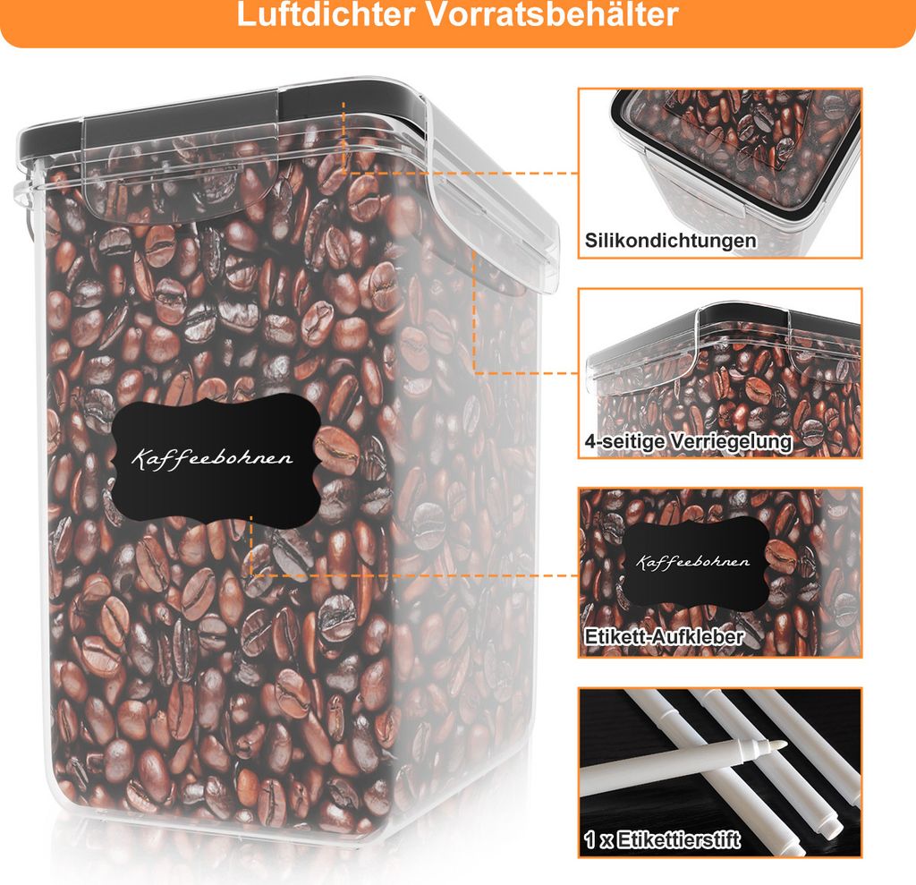 Mulisoft Vorratsdosen mit Deckel 42er Set, Vorratsdosen mit Produktbild 4
