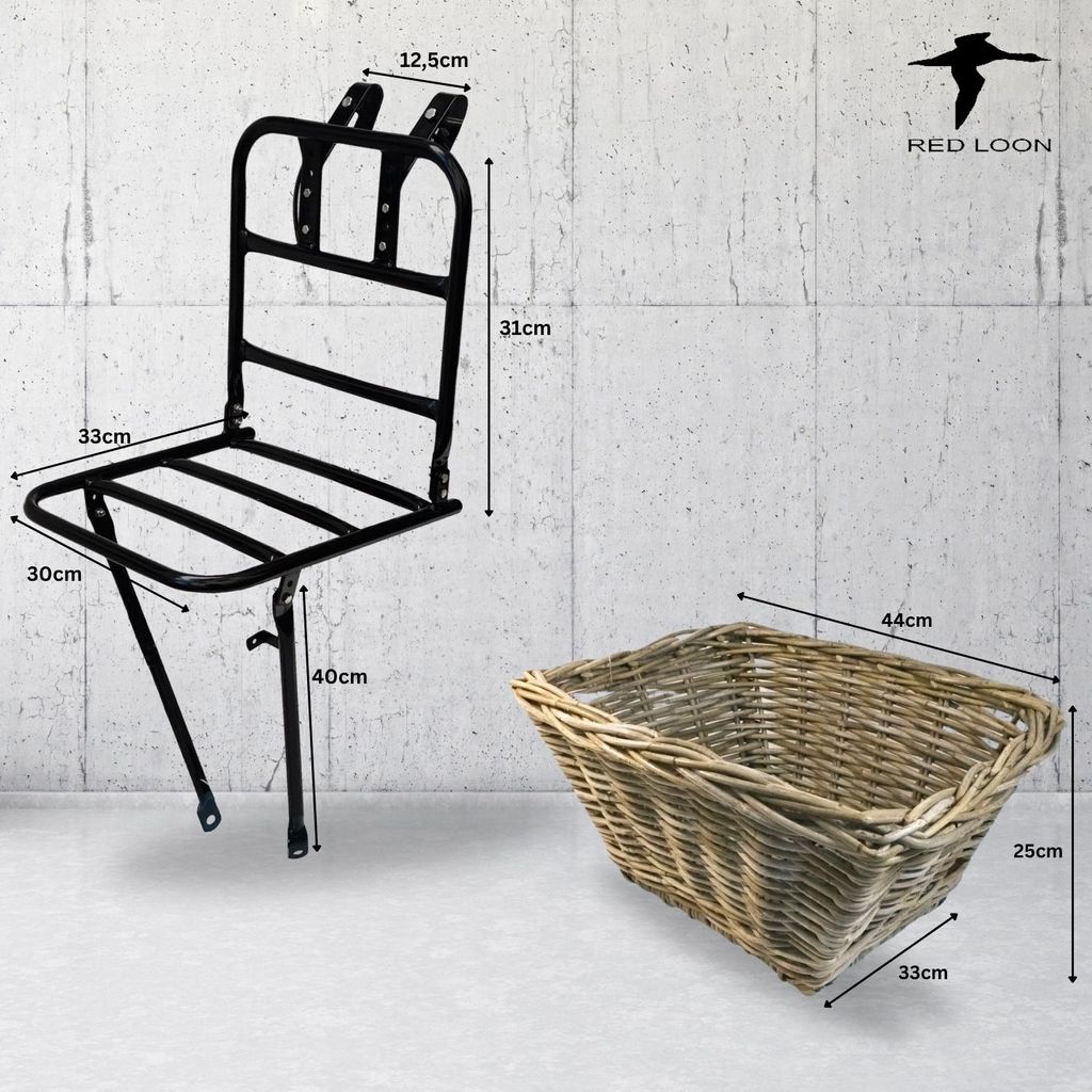 Porte-bagages Avant Vélo, Acier Renforcé Rack Touring Lourd - Sport
