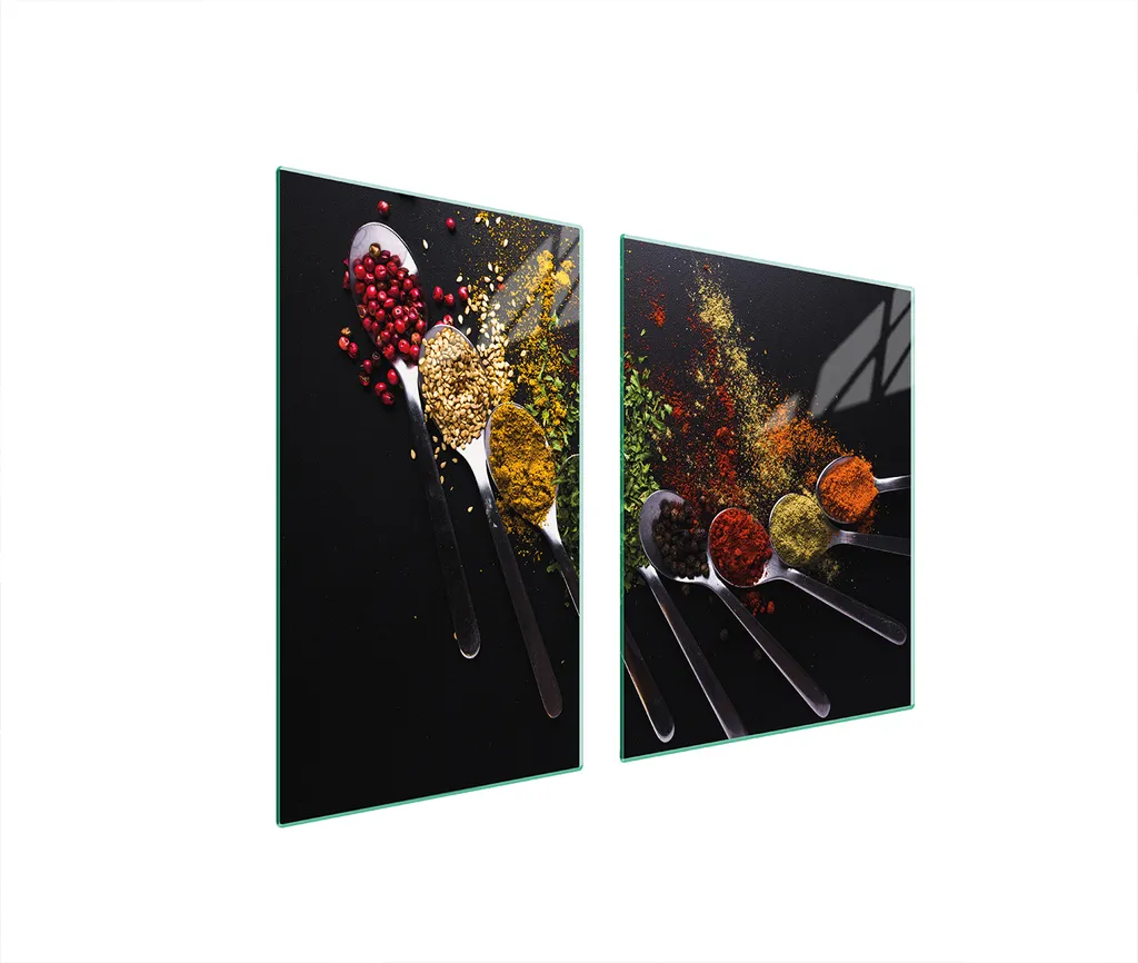 Coprifornelli Vetro Temperato 100x52 - Protezione Piano Cottura 2 Pezzi