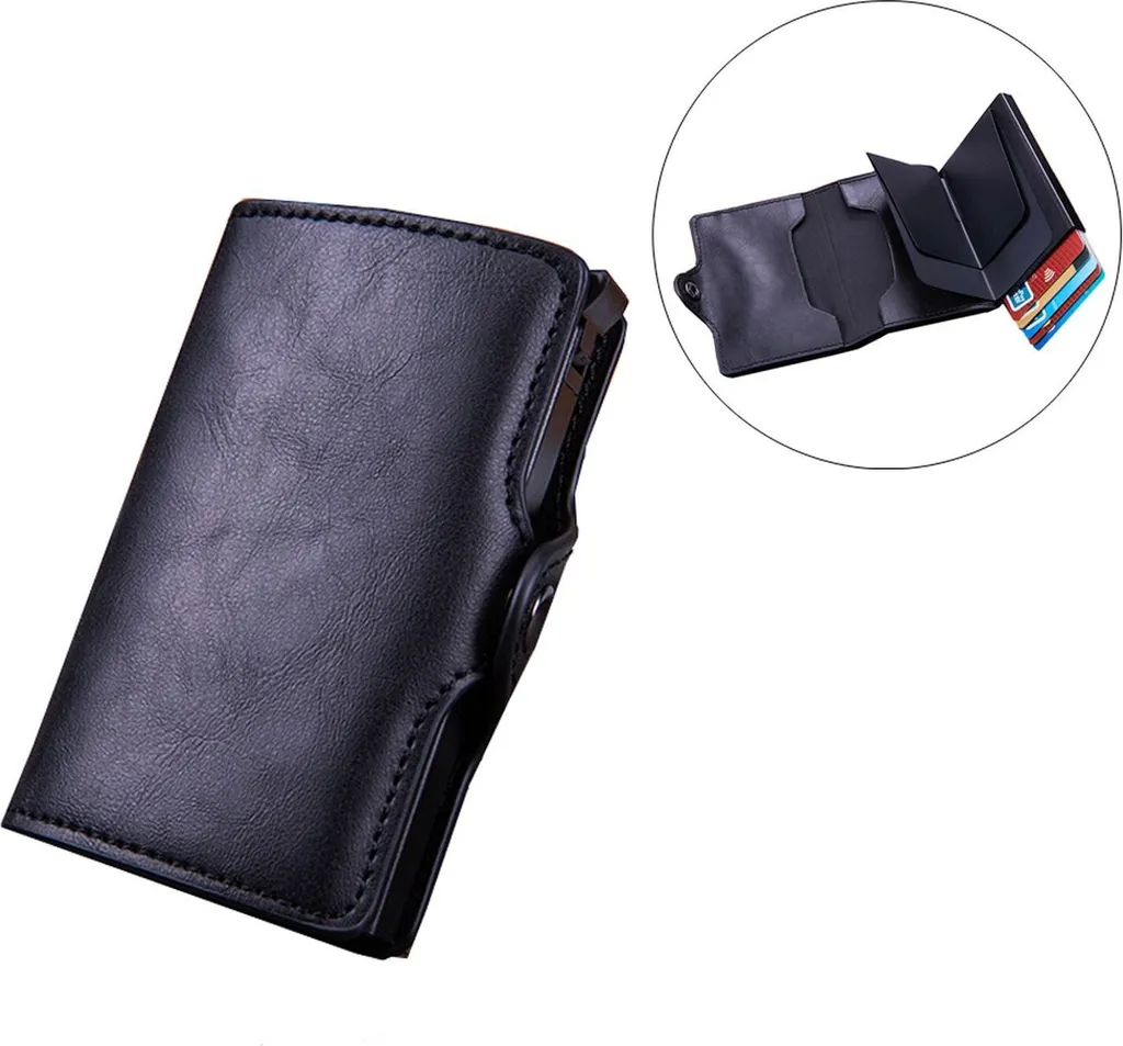 Mini Portafoglio Lobwerk RFID Slim: Protezione Totale e Tasca Monete Zip