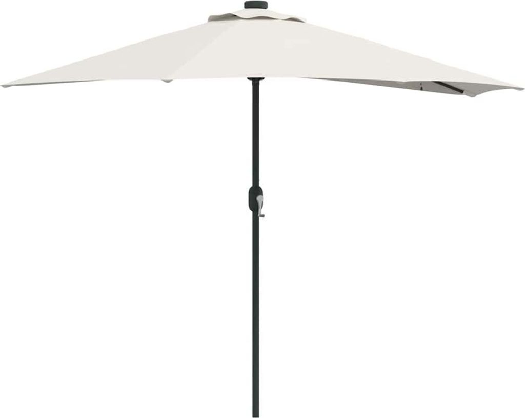 Garten-Sonnenschirm Sand 294 x 150 x 224 cm Polyester und Stahl