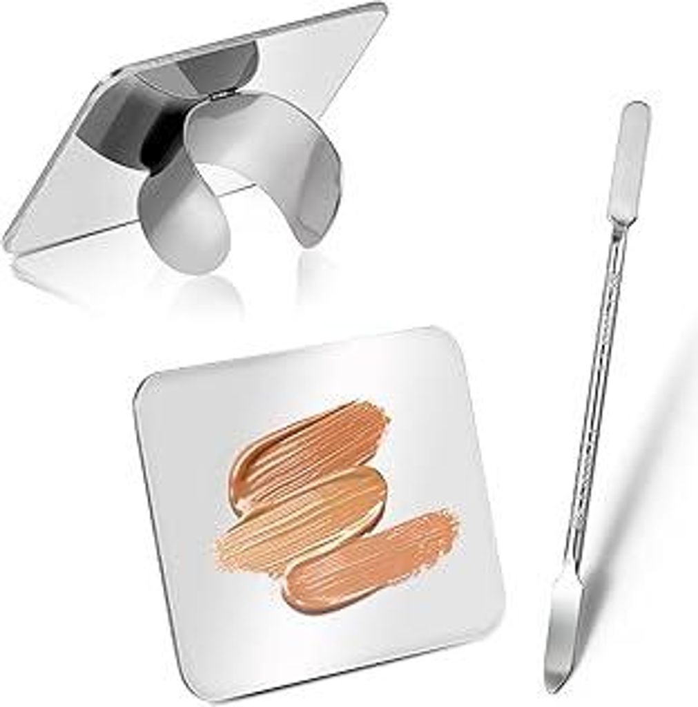 Make up Palette, Edelstahl-Kosmetik Make Up Mischpalette, Professionelle Makeup Mixing Werkzeuge für Make-up Nail Art, Make-up Künstler Werkzeug ...