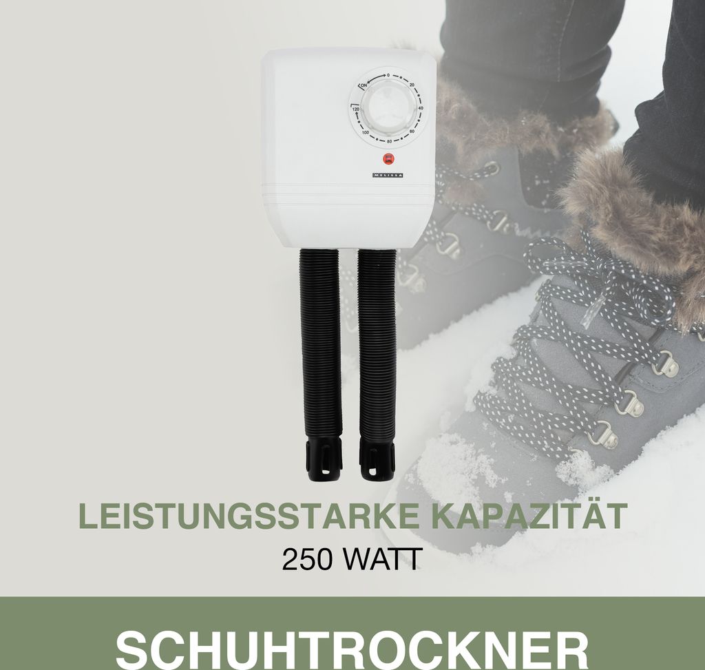 Melissa 16540009 - Schuhtrockner mit zwei Schläuchen, 250W Produktbild 2