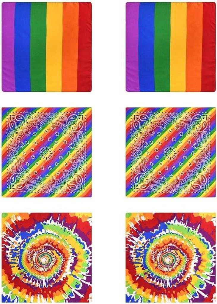 Regenbogentulband - Sjaal, Kopfband, warmes Halsmasker - Haartulband - Pride-Artikel