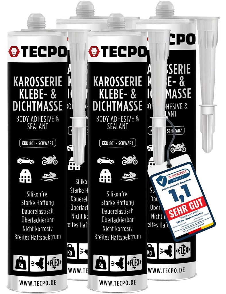 TECPO Karosseriekleber 4x370g Karosserie Kleber und Produktbild 