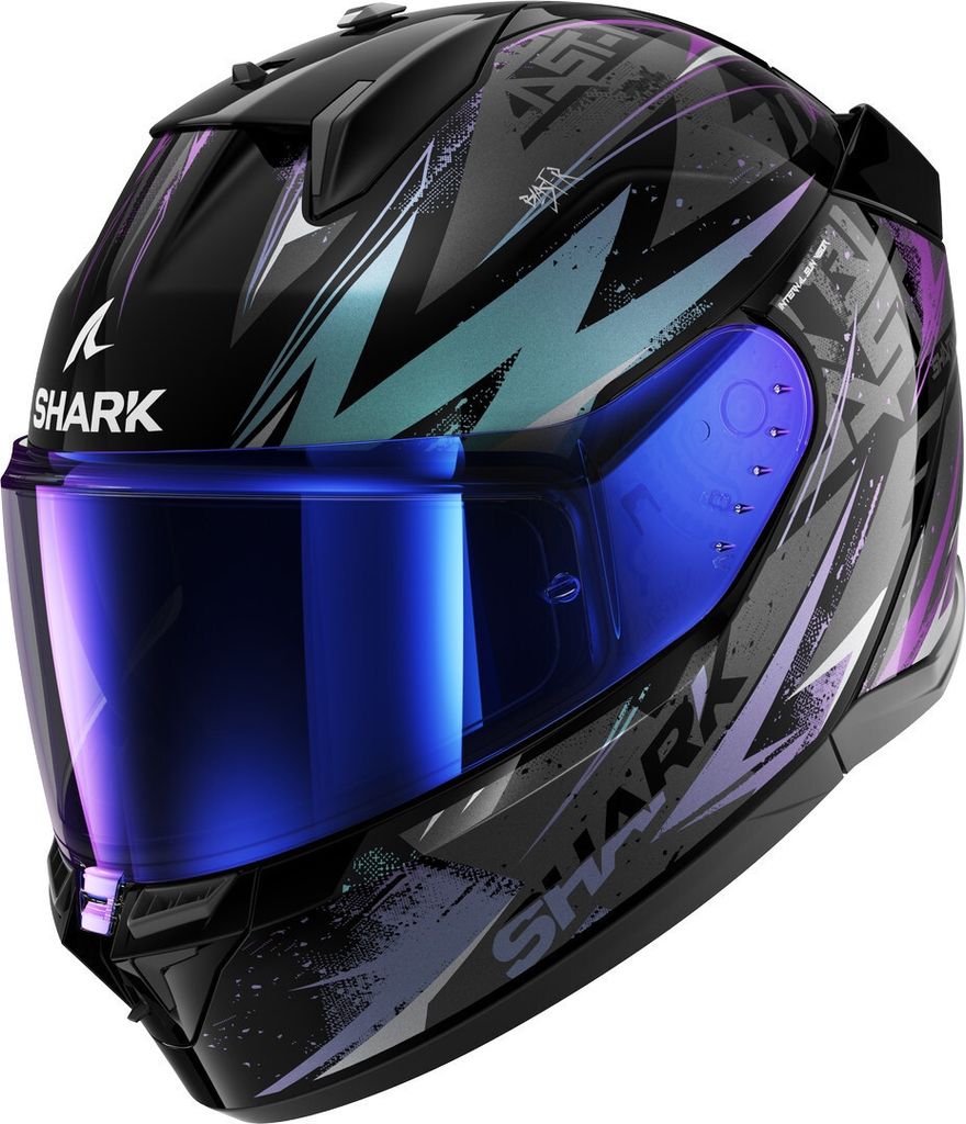 Shark D-Skwal 3 Blast-R Helm, schwarz/grün/blau, M (57/58) Produktbild 