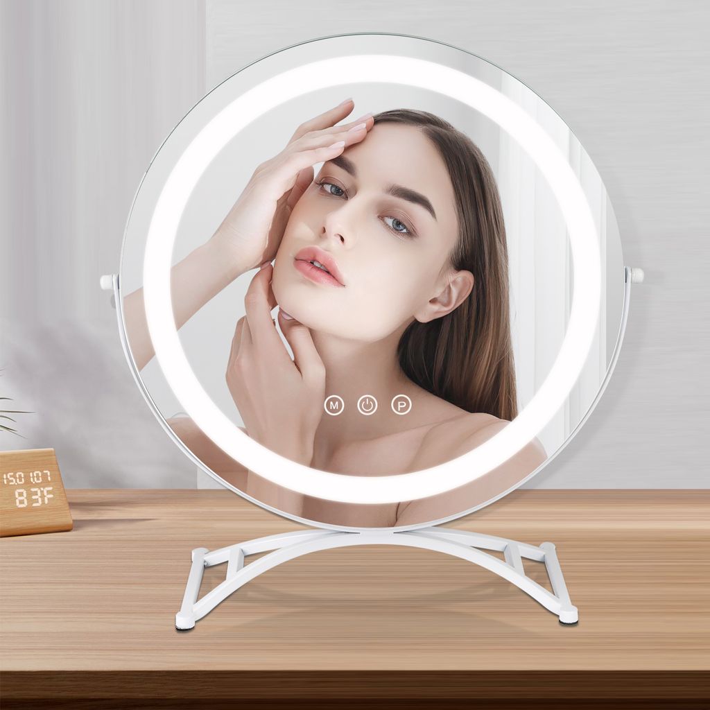 Make-up-Spiegel mit LED-Licht Schminktisch Spiegel Beauty Ring