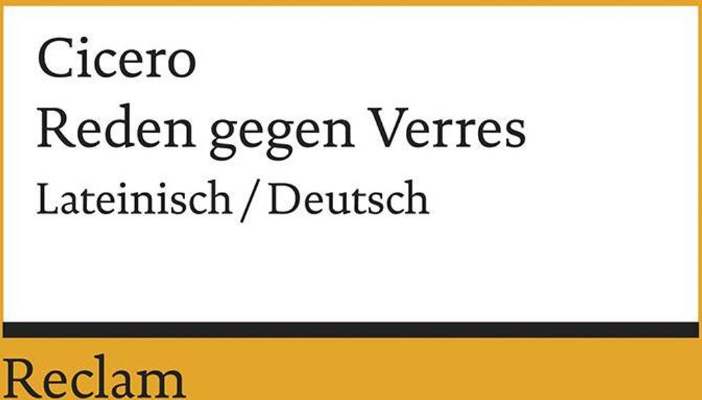 Reden gegen Verres. Gesamtausgabe