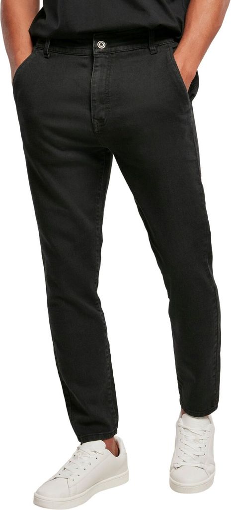 Urban Classics - Knitted Chino Denim Hose schwarz - W34