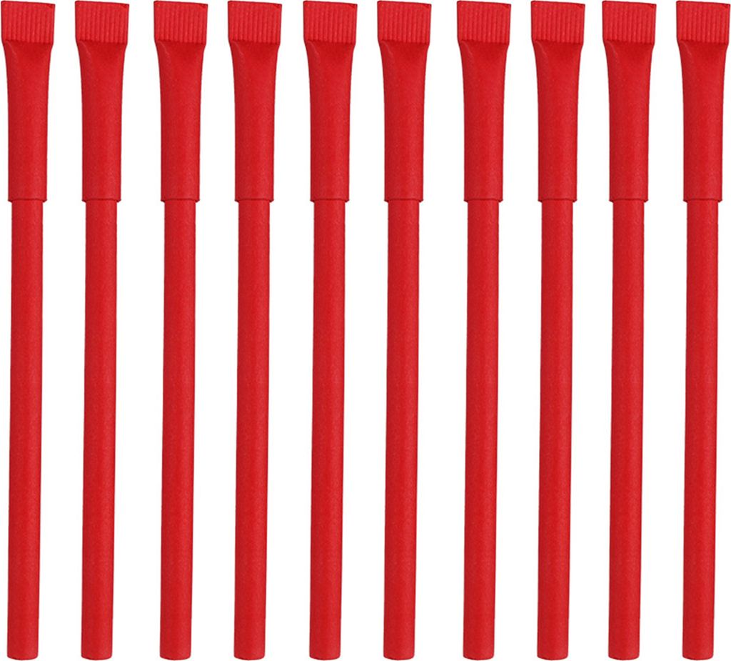 10pcs 0,7 mm Kugelschreiber natürliches Kraftpapier glattes Schreiben Abzugsabdeckung verschiedene Farben umweltfreundliche Werbebadschule Vorrät...