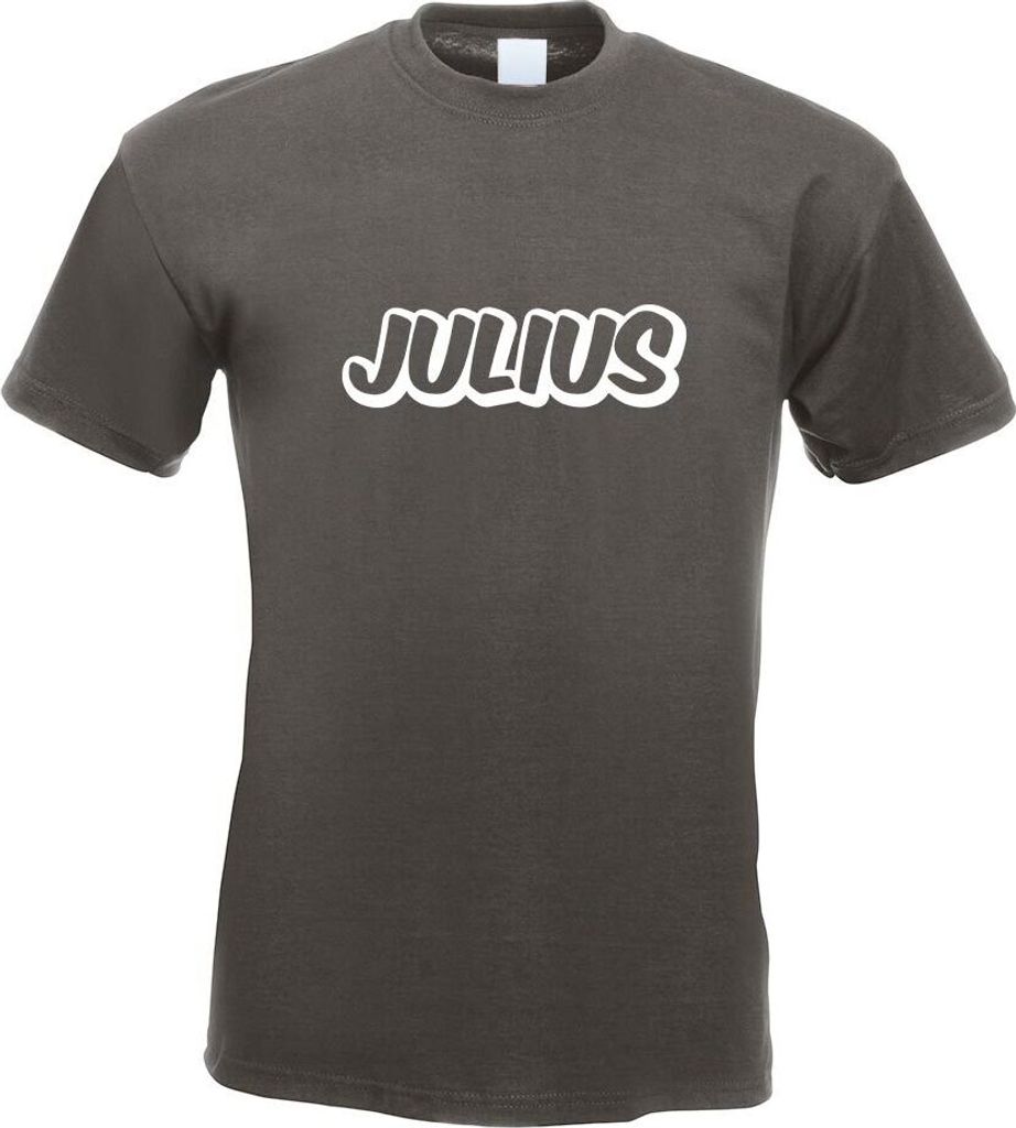 Kiwistar - T-Shirt - Graphit - Julius Vorname Jungen Motiv Bedruckt Funshirt Design Print - mit Motiv Bedruckt - Funshirt Design - Sport - Freizeit...