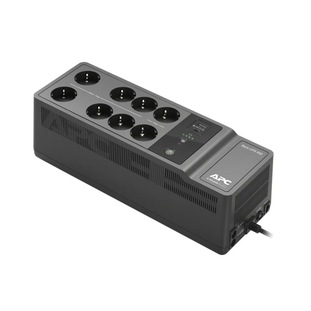 Onduleur APC Back-UPS 850VA 8 Prises pour Ordinateur et Box Internet USB