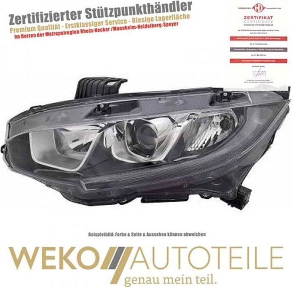 Scheinwerfer links DIEDERICHS 5250081 für HONDA