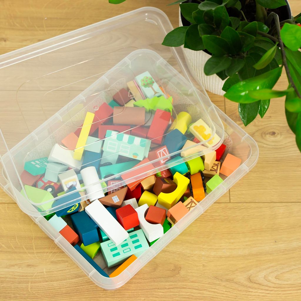 Aufbewahrungsbox Mit Deckel Kunststoffbehälter Container Produktbild 2