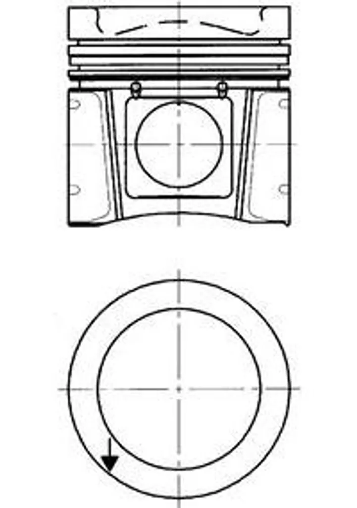 Piston KOLBENSCHMIDT 40078620 pour OE 9260302617 compatible BMW et Audi