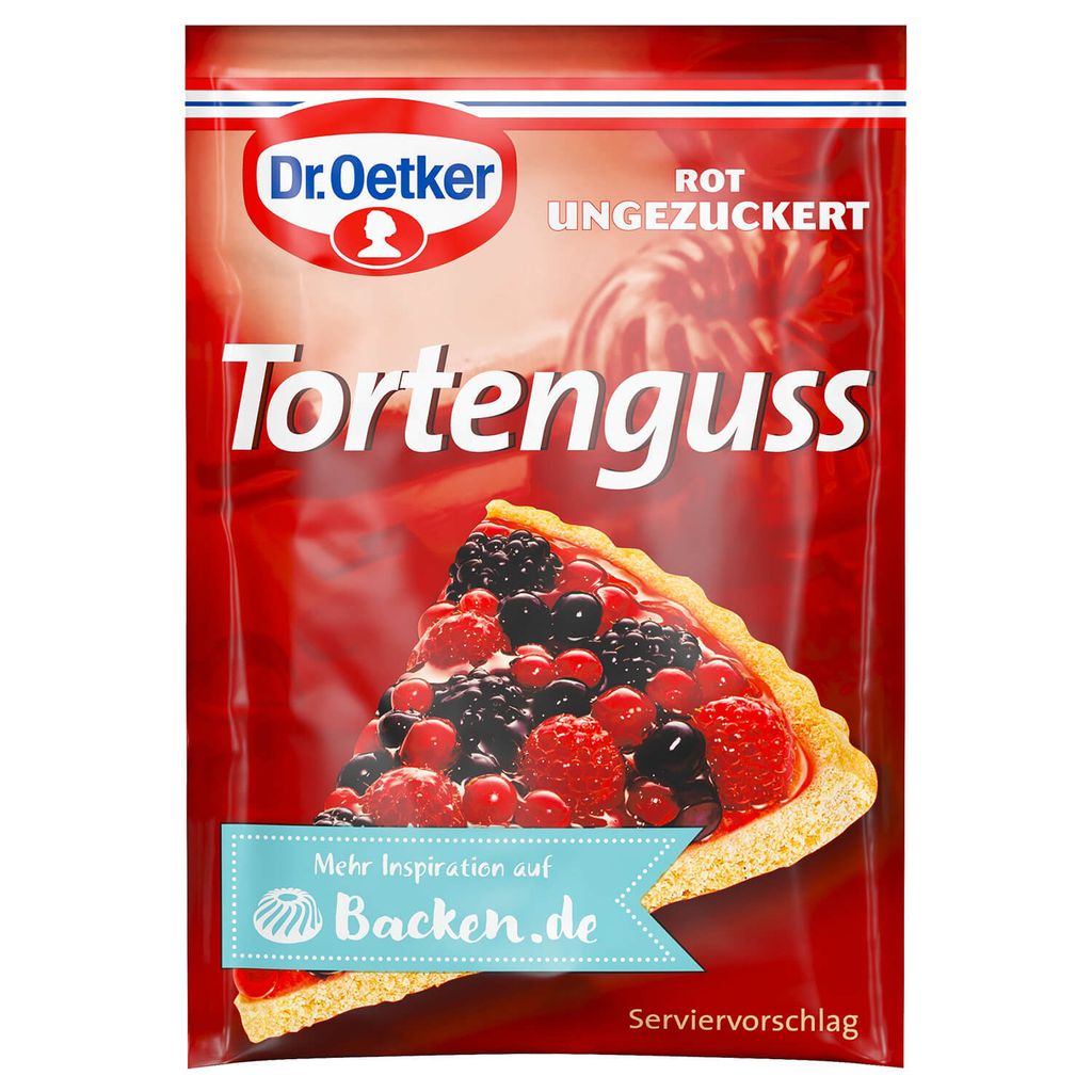 Dr. Oetker poleva na torty červená nesladená poleva na Obrázok produktu 