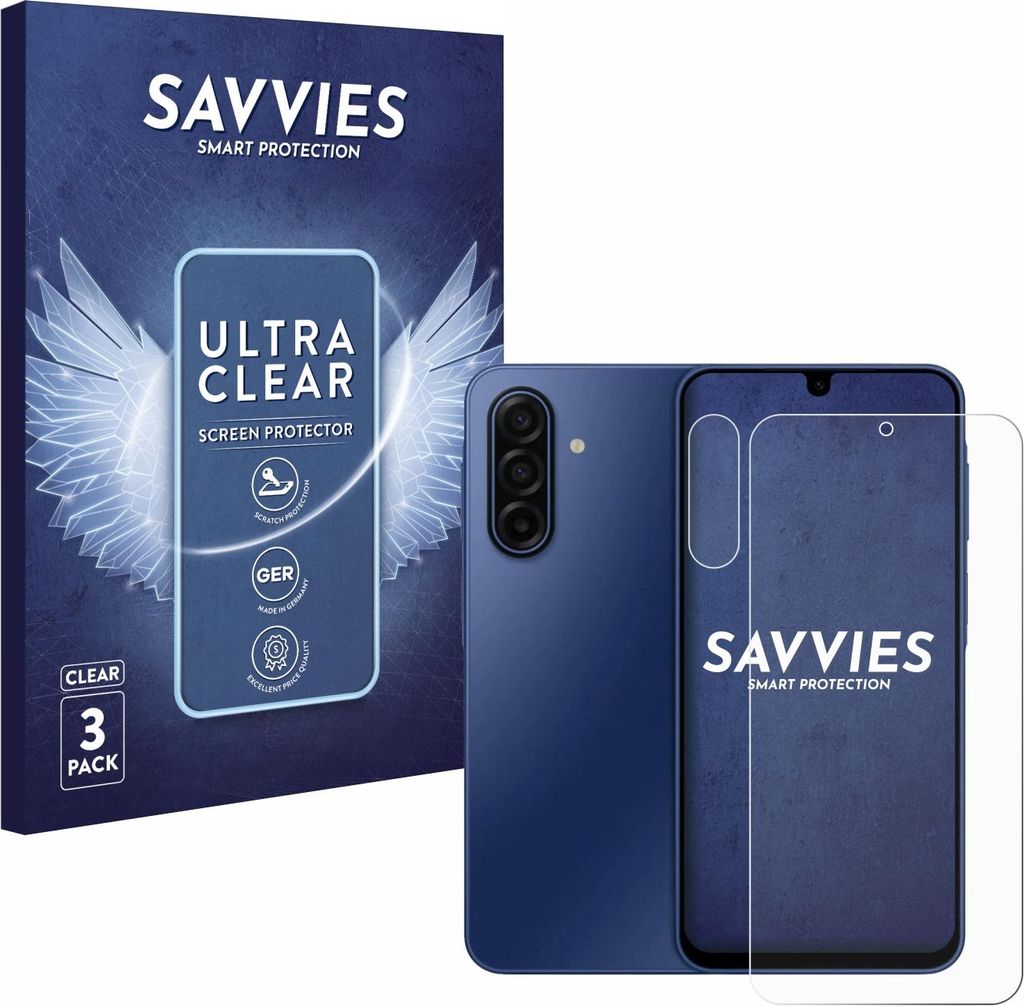 6x Für Samsung Galaxy A17 5G (Display+Kamera) Schutzfolie Savvies Displayschutz Display Schutz Folie Klar Transparent