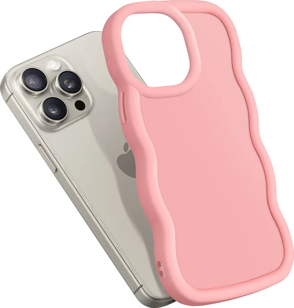 Cover iPhone 15 Pro Max Avizar Candy Rosa - Anti-Urto Economica - 5