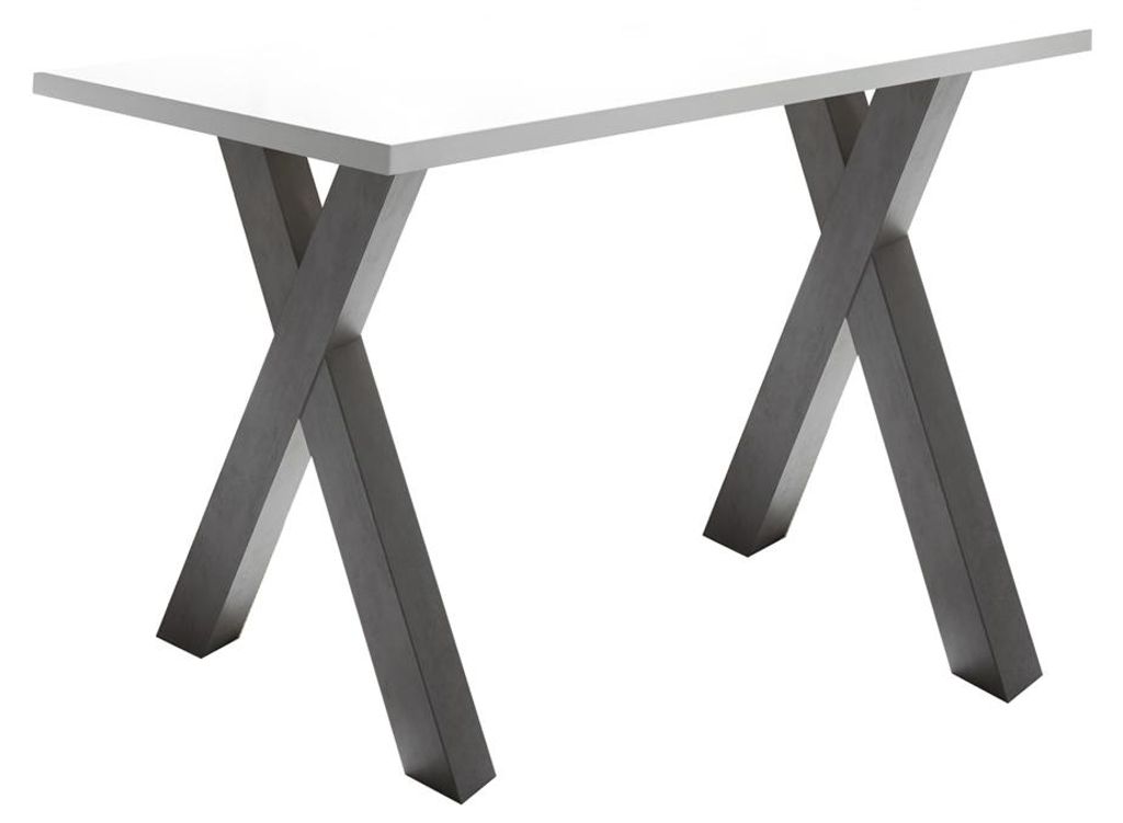 Schreibtisch 120x70 Computertisch Home Office Weiß matt Produktbild 