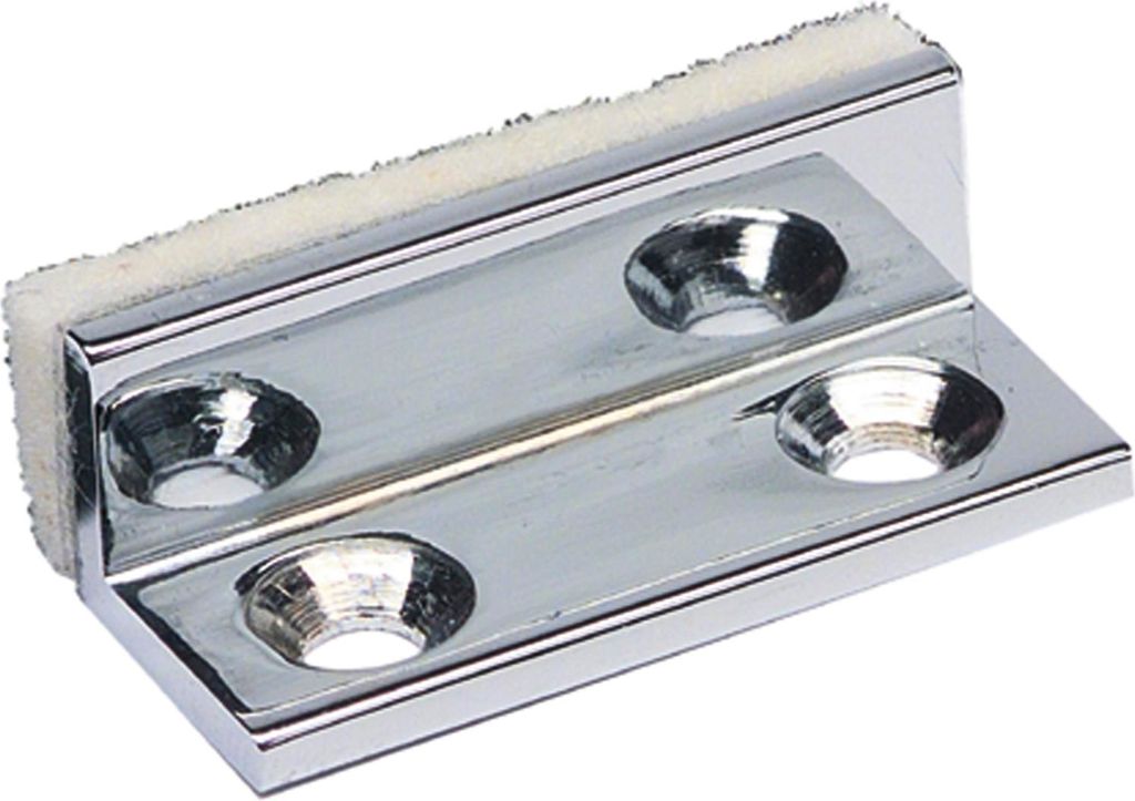 FONSEGRIVE Anschlagpuffer für Glastüren, 30x10x12mm, Messing verchromt poliert