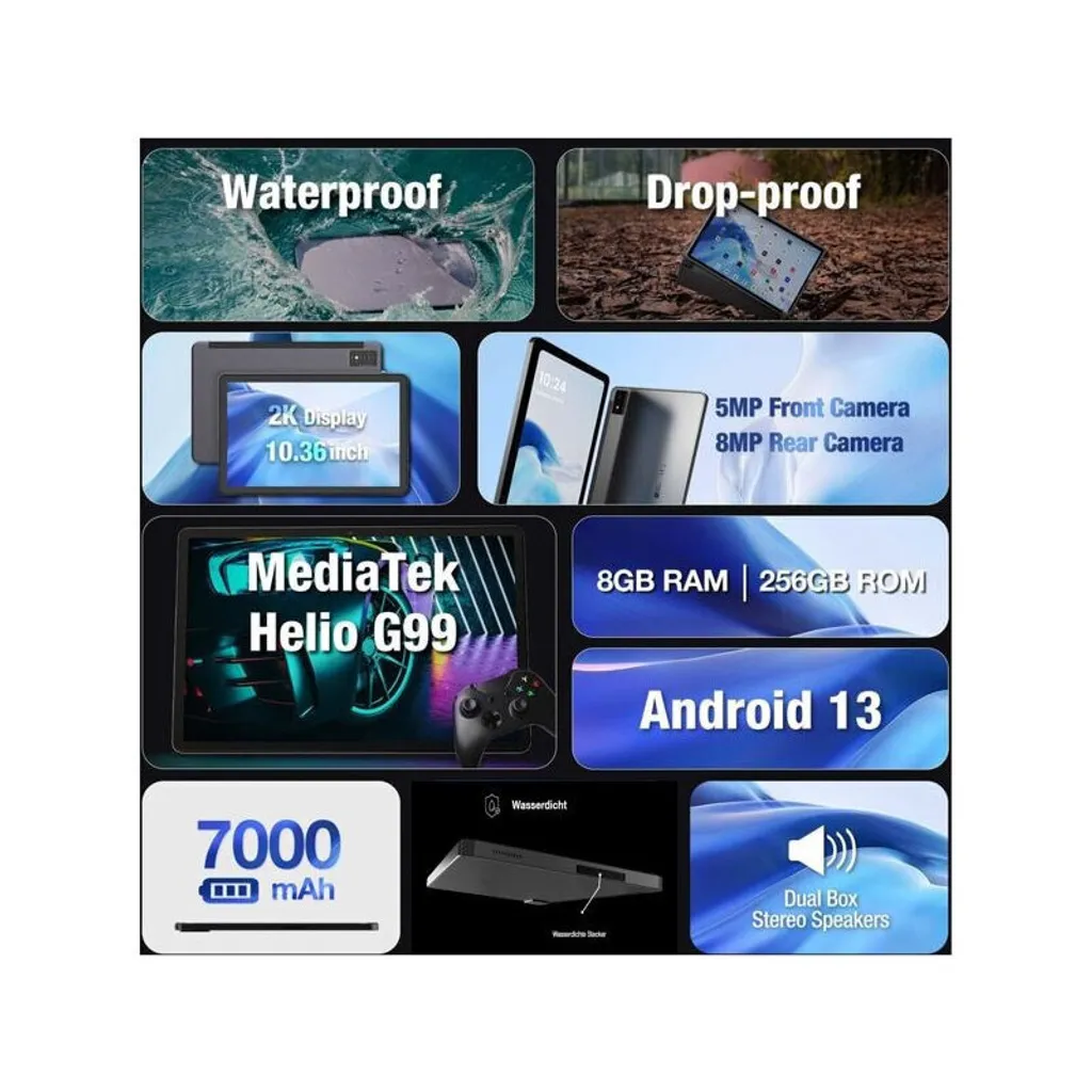Tablette AGM Pad P1 4G Android 8 Go RAM avec écran haute résolution 2K