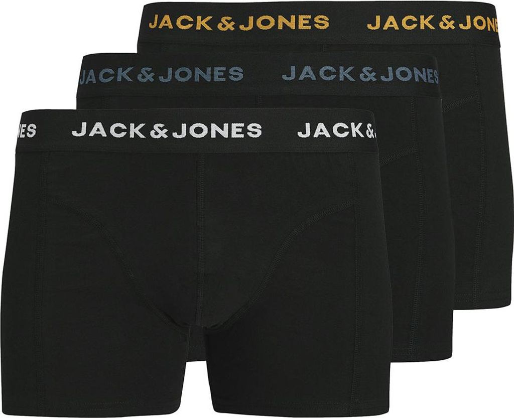 Jack & Jones Conor Solid Boxershorts 3 Einheiten Schwarz L Herren Schwarz L