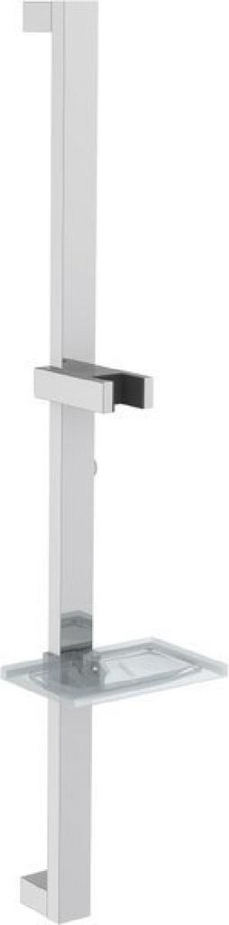 Brauseschieber mit Seifenschale, 684mm, Chrom