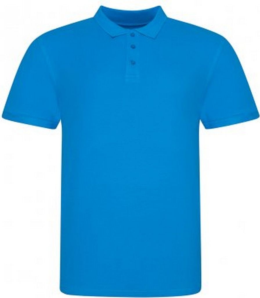 Awdis Herren Polo-Shirt Pique Baumwolle PC4134 (2XL) (Azur)