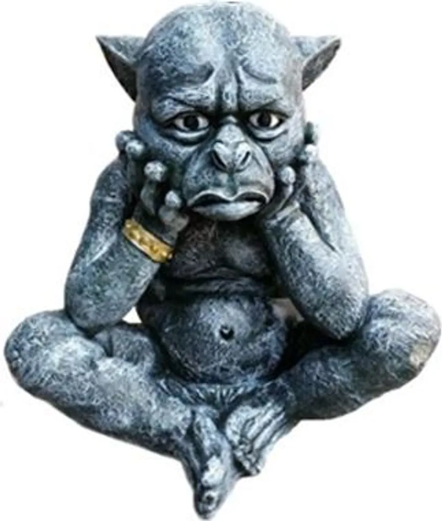 Statue Dragon Troll 35 cm en Résine - Sculpture G9 aux Détails Réalistes