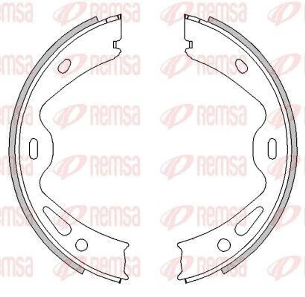 REMSA 4613.00 Handbremsbeläge für VW PASSAT (3A2, 35I) Handbremse