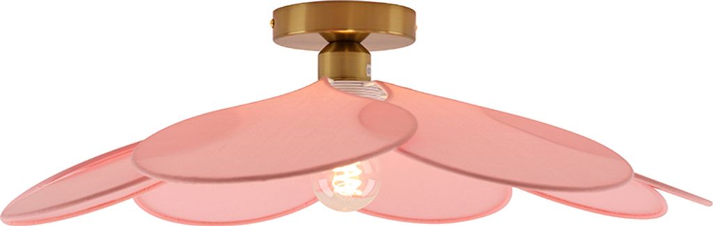 Olucia – NENA – Deckenleuchte – Rosa / Messing Produktbild 