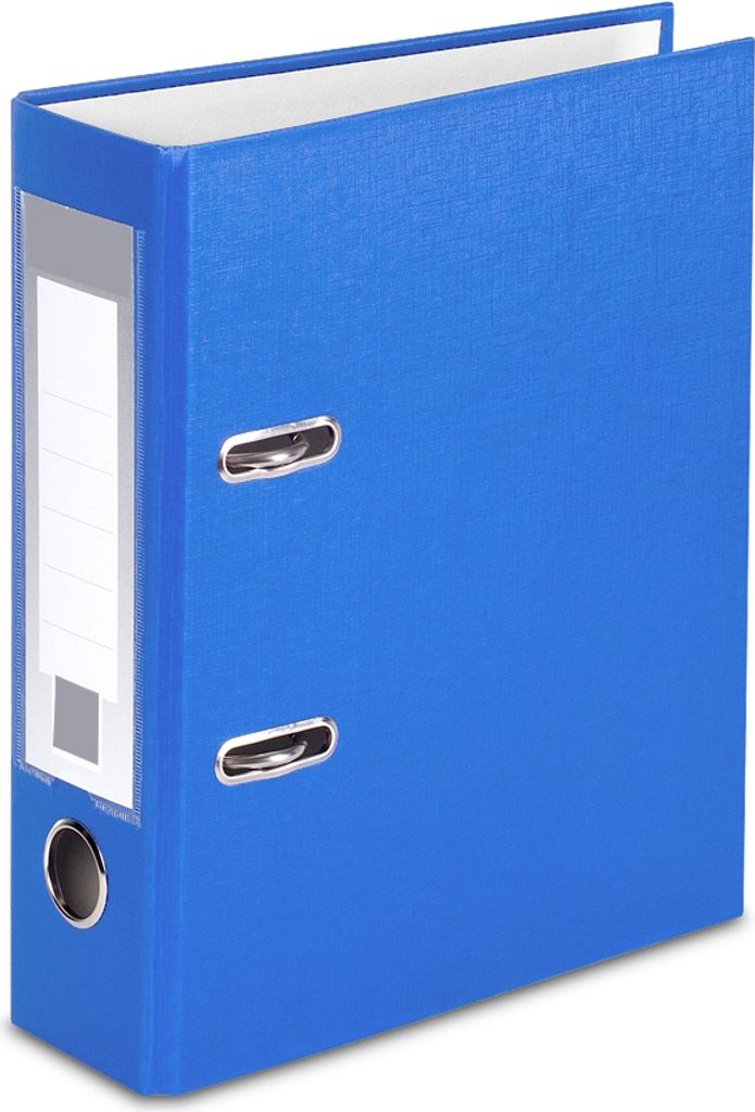 5x Ordner / DIN A5 / 75mm / Farbe: mittelblau