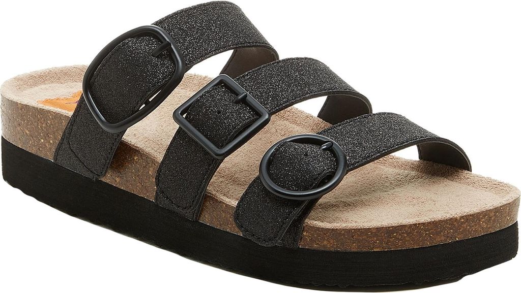 Rocket Dog - Damen Sandalen "Astor Glenn", Glitzer FS10855 (41 EU) (Schwarz)
