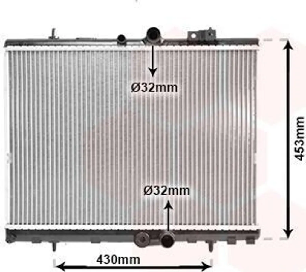 Radiateur de refroidissement d'eau moteur pour CITROËN C5 II Break RE