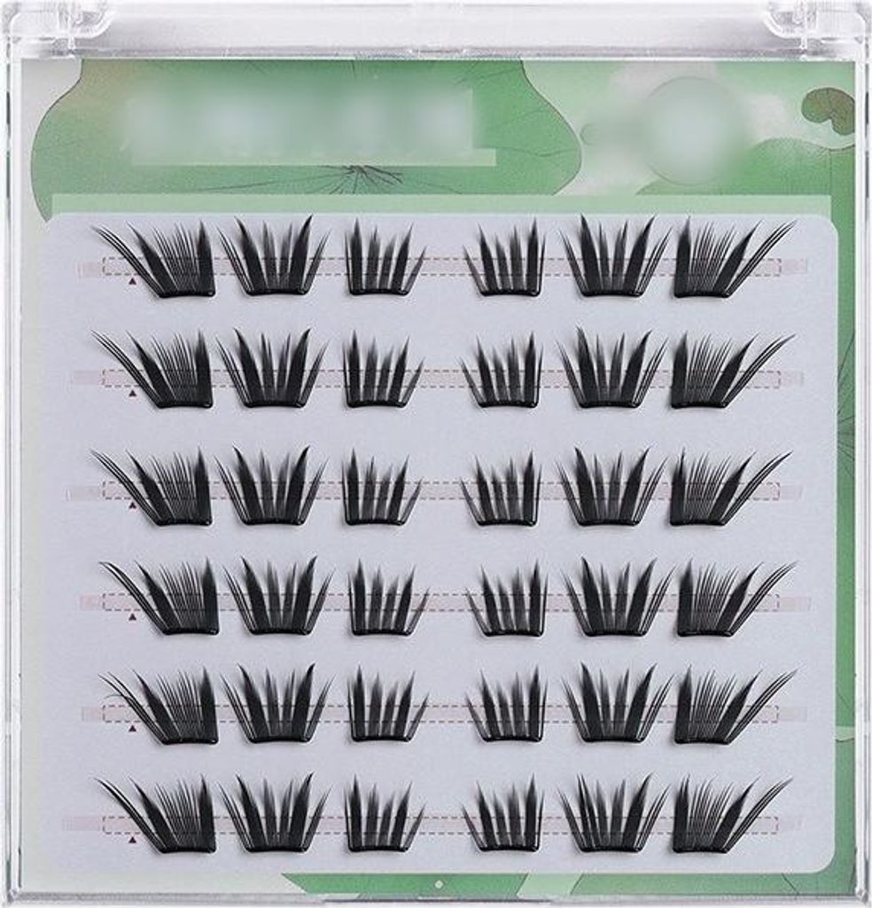 INF Künstliche Wimpern 6 Reihen 36 Stück - Natürlicher Look für jeden Tag