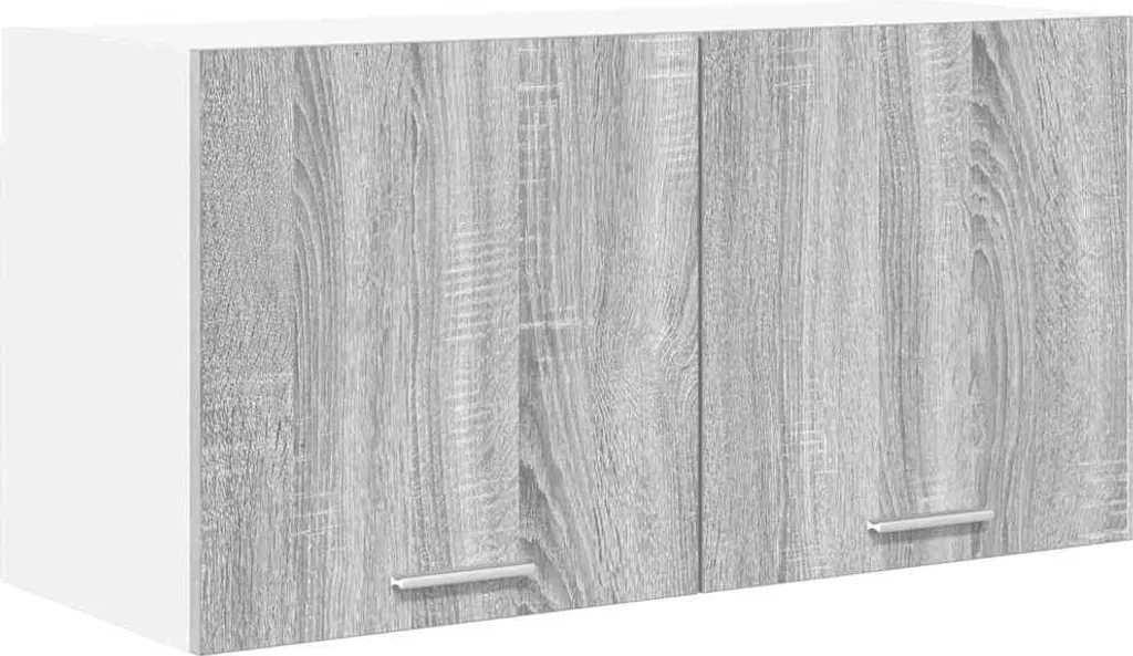 Mobile Pensile Moderno Grigio Sonoma 80 cm - Design Sospeso Slim