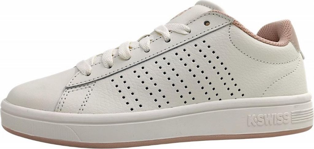 K-Swiss Court Base II sportlicher Schnürer Weiß in Gr. 39