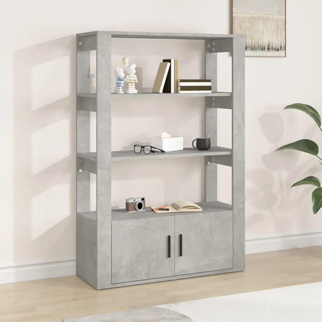 Maison Exclusive Credenza 80x30x119,5 Grigio Cemento - Design Minimal