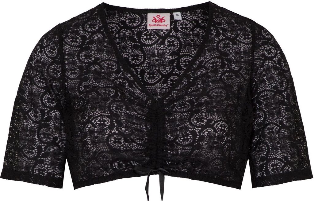 Spieth & Wensky - Damen Dirndlbluse, Duft (420100-1189), Größe:38, Farbe:Schwarz (2001)