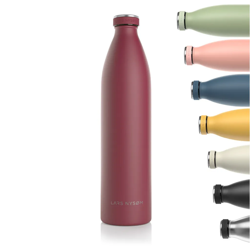 LARS NYSØM Borraccia Bambini 1500ml Berry: Acciaio Sicuro BPA Free