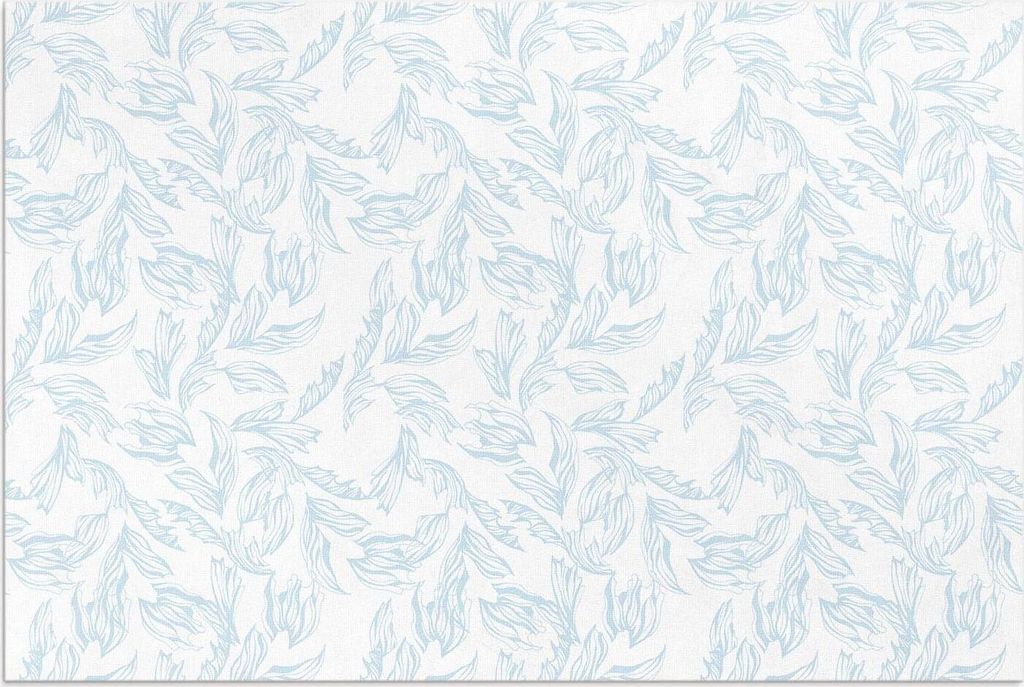 Skizze von eleganten Blättern im Vintage-Stil – Vinylteppich – 80x120 cm – Outdoor Teppich – Terrasse – Wetterfest – Modern