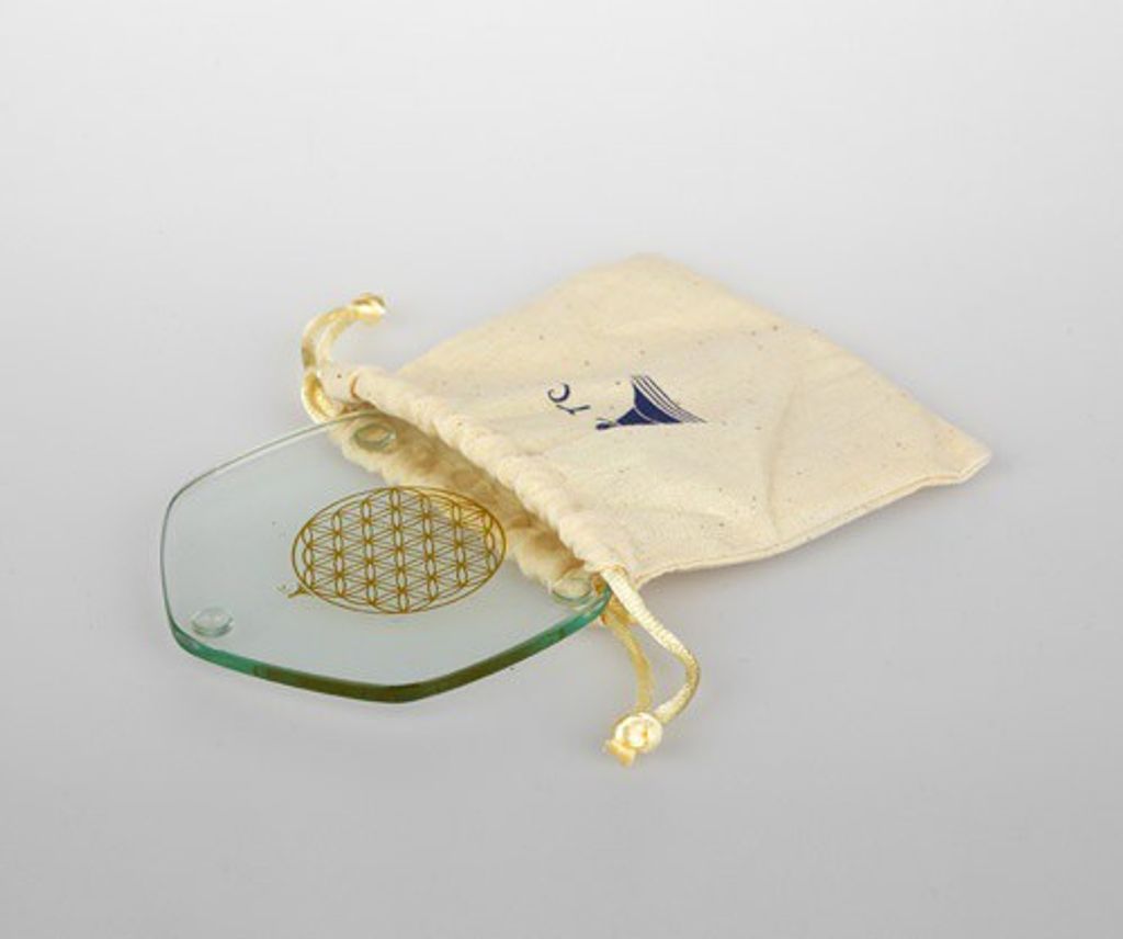 Blume des Lebens - Untersetzer Ø 9 cm aus Glas
