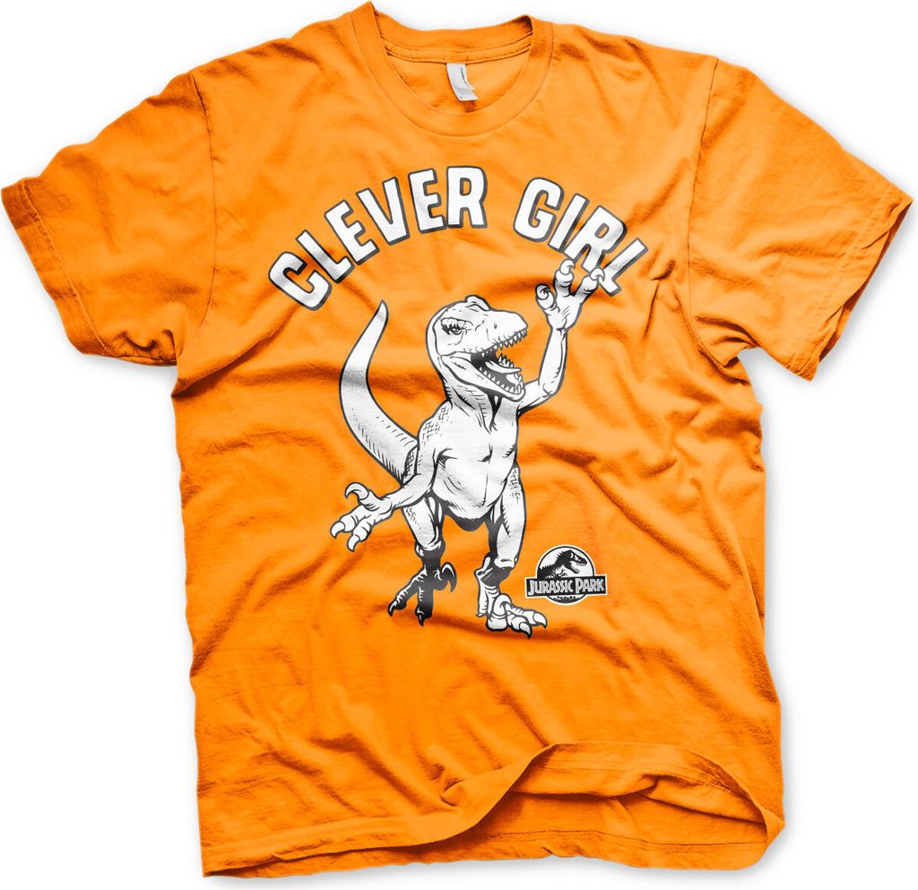 Clever Girl T-Shirt - Small - Orange
