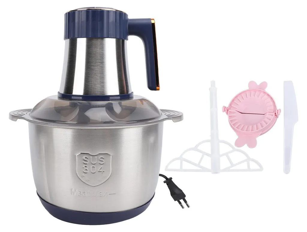 Hachoir à viande électrique 5L en Acier Inoxydable, 500W - Robot Mixeur