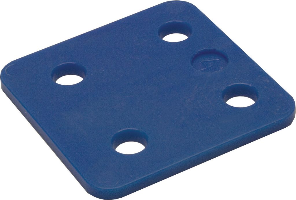 Ausgleichsplatten ohne Schlitz 4 mm Blau - 48 Stück Produktbild 