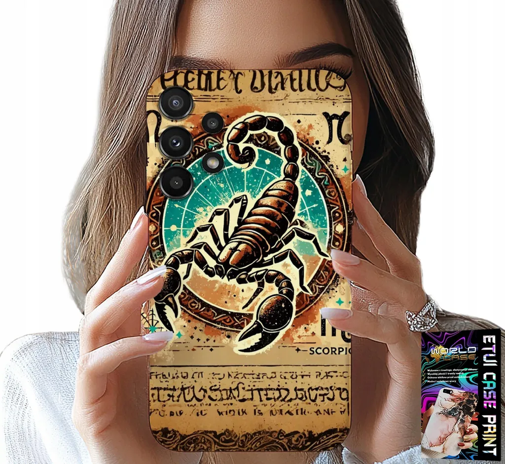 Cover Samsung A13 4G Scorpione Astronomica con Lamina - Edizione Deluxe