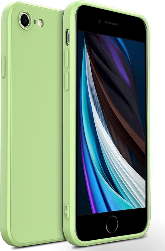 iPhone SE 2020 Hülle, LaimTop Slim Liquid Silikon Gel Gummi Stoßfest Anti-Scratch Schutzhülle für iPhone SE 2020 Grün