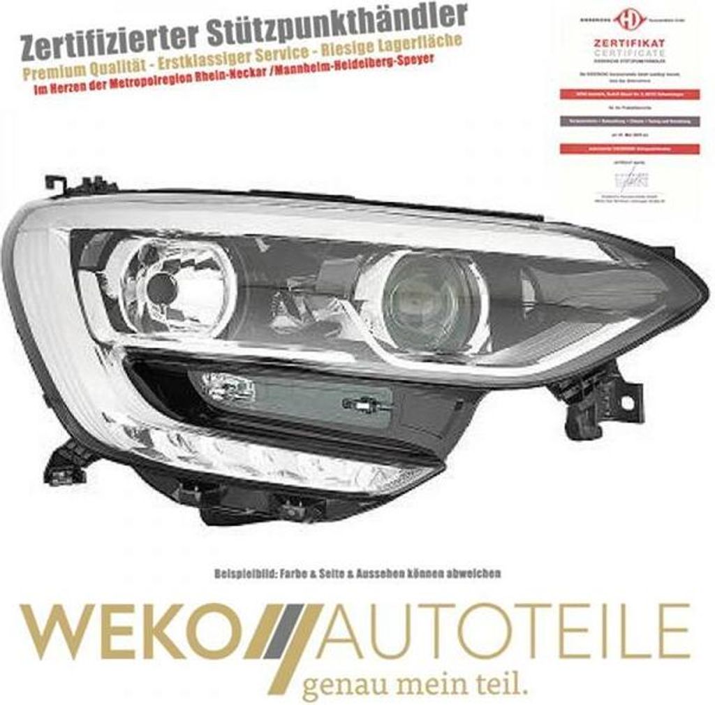 Scheinwerfer rechts DIEDERICHS 4467982 für RENAULT
