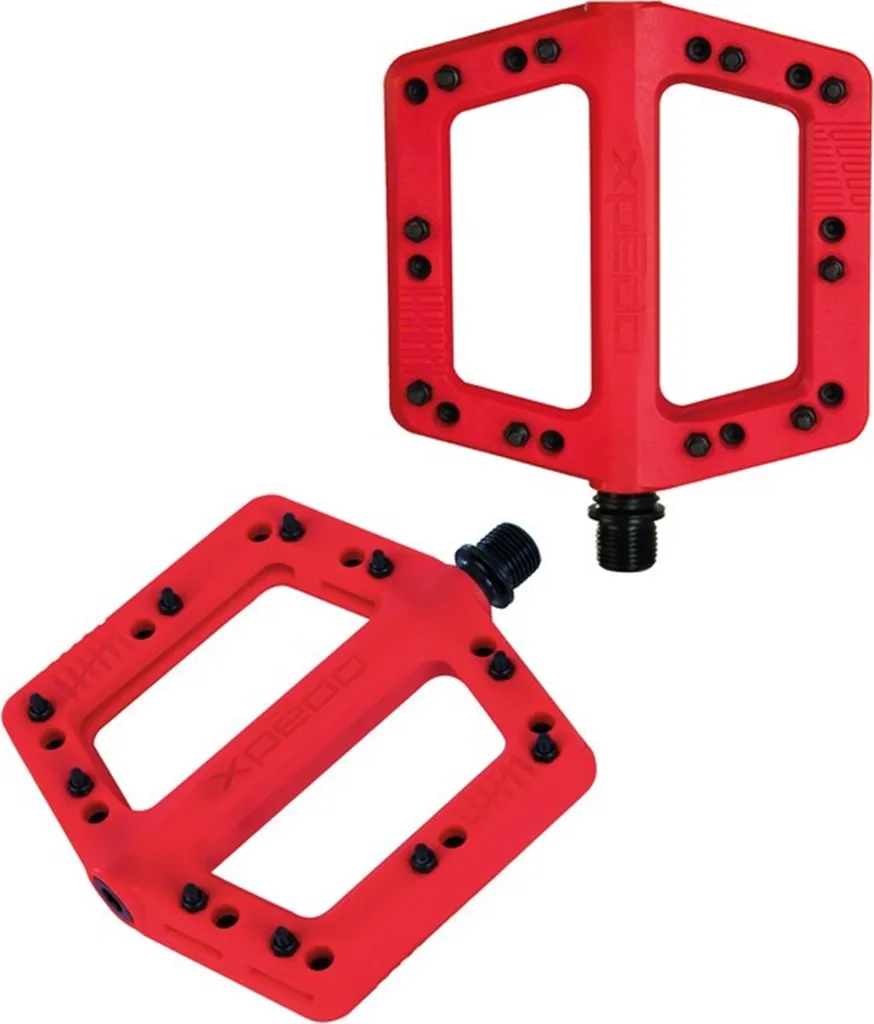 Pédale Xpedo FELIX Rouge 109x109x16mm Plateforme VTT et Urbaine